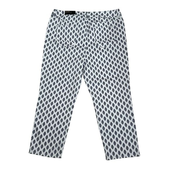 Chico's Denim - Chico’s Women Size 2.5 US‎ 14 White/Black Girlfriend Long Pants The So Slimming